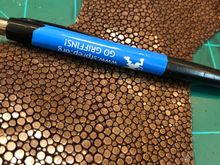 Polished stingray overlay - will be dyed black...