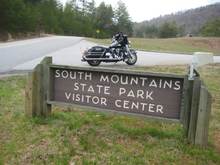 Nice ride to South Mountain State Park, NC.