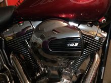 air cleaner off of a 2015 103 street glide .... littleb bit of work but only spent 170 bucks totak and 120 of it was the alen ness k an n filter