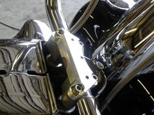 billet top clamp for Roadking w/ 16" chubby's