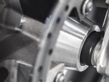 2014-2016 Harley Street Glide Enforcer Front Wheel BEFORE installation of RIDE NICE flush-mount ABS wheel spacers.