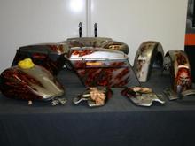 burning paint exposed granite - 2010 streetglide