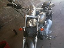 risers, bars/grips and turn signal relocation