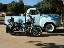 100th Anniversary Models - 2003 FLSTS H-D and 1952 2R6 Studebaker
