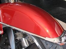 Front Fender Tip (59019-05) and the Trim Kit (59209-91T) off a Softail Delux.