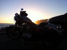 My Sporty next to the California coast.