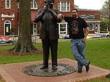 That's me and Dizzy Gillespie.  He was born in the same town I live in.