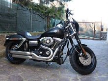 Fat bob FXDF road6 customs mini apes, black rims, Arlen ness fairing, stage1.