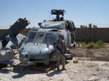 a Squid chopper that crashed in our AO