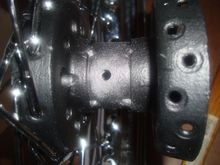 drilled a hole into the hub for a zirt fitting