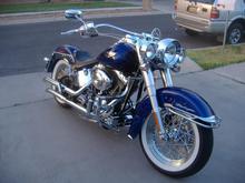 H-2 Beach Grande Bar &amp; Chrome Handle Bar Controls, French Light Trim.