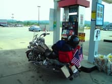 Stopping at the gas pump in Kentucky for some fuel