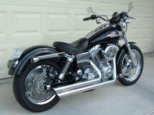 New Kuryakyn Low Profile Tail Light and narrow turn signal stems