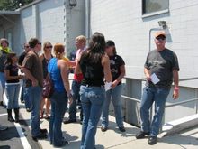 Bikers for Boobs Poker Run - my backside :)