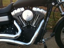 Wrinkle black timer cover; Polished aluminum air cleaner cover