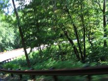 This is actually Rt 211 after leaving Skyline Drive...yeah it's blurry...IT'S TWISTY! (probably wasn't a wise time to snap a pic)