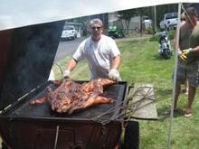 Cookin at the lake.
