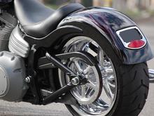 Rear Strutless Rocker Fender at www.SideRoadCycles.com
