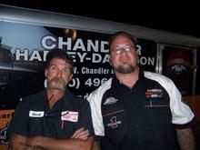 Hangin out in Chandler during bike night