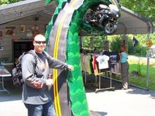 Tail of the Dragon statue looked bigger online!