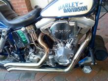 One-off hand made stainless pipes, no baffles... awsome sound..!