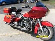 1998 Road Glide converted to an Ultra. Bike has right at 108,000 miles on it.