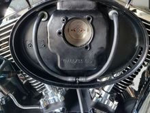 Installed DK Customs external breather. 