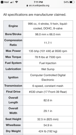 135hp from a sub 1000 cc V pot