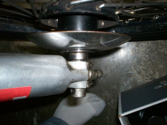 Right front wheel top.