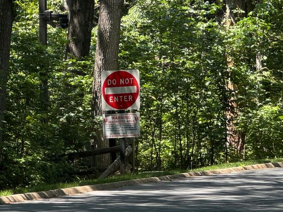 Entrance is a restricted area, there are camera's