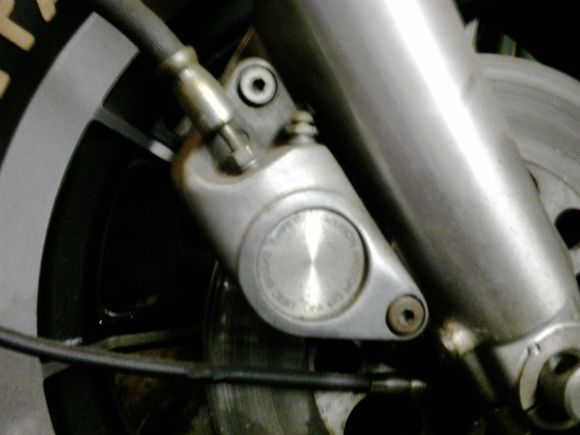 This is the stock brake caliper on my 1978 1/2 FXE that came stock with a dual disc setup