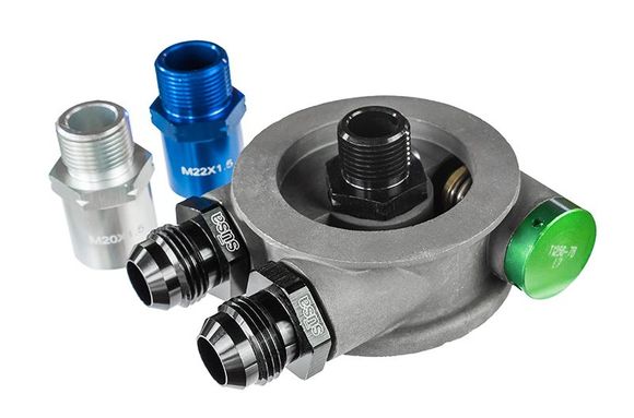 Jagg Oil Filter Adapter with thermostat, for Sportster & EVO PART # 4550