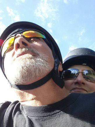 Ol' Lady and me, 27 September 14' back road cruising in Marshall & DeSoto County MS.