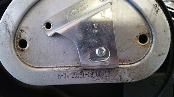 3rd bolt hidden being cover mounting bolt clip