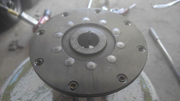 Part of the key, broken off in the clutch hub.