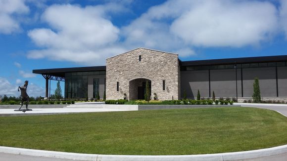 This a picture of the outside of a new winery located off Hwy 81 just south of Grand Bend Ontario adjacent to the Huron County Playhouse.