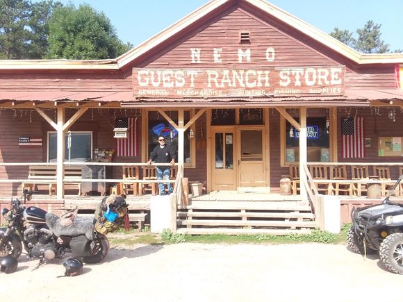 This place is 17 miles south of Sturgis and is right next to one of the best roads we had riddin while there. Vanocker canyon! Troy and Willy are the owners, and they are awesome folks. Try camping here at Nemo, and you wont be dissatisfied. 