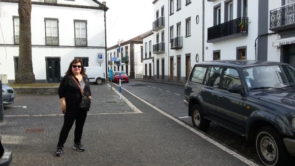 The narrow streets of Ponta Delgado. Reminds us of our Spain visit in 2015.