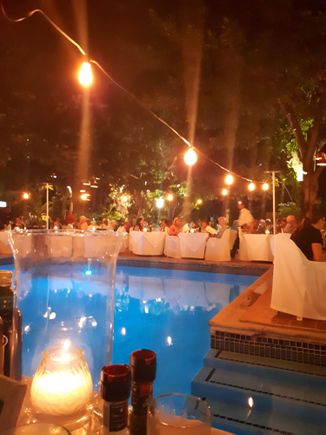 The view from our table at the Papiamento resturant.