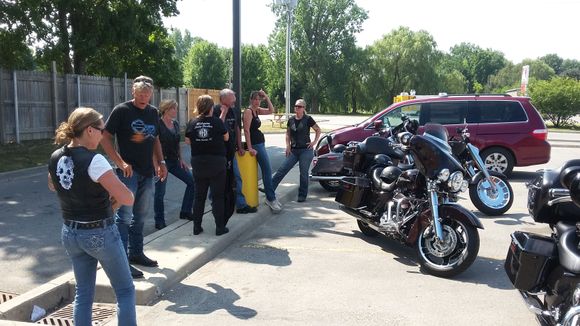 Waiting for two more bikes to join us and we will be on our way!