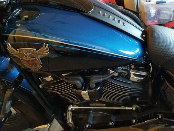 Gloss black flush faux cap, Coil Cover, Fin Spark Plug covers