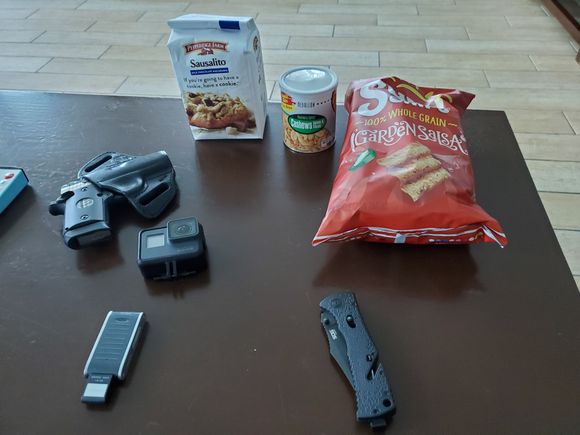 Snacks and protection.
