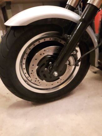 I did the brake discs as well.

Easy enough to pull the wheels off and repolish annually.
