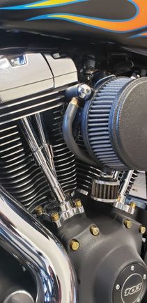 Im going to eventually cover the rubber hoses with black braid.