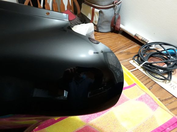 Close up of damaged paint