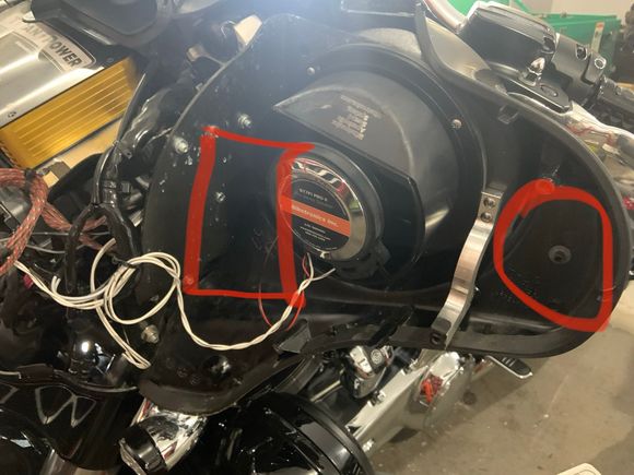 Option #3 for the DSP. 

What horns are shallow enough to fit in  the fairing where the stock mirrors were? 