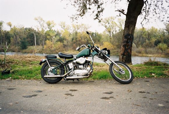 First incarnation of the Chopper after I brought back to life.  I rode this for about 18 months before doing the Full Custom job on it.