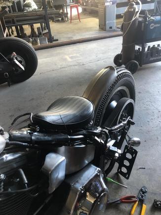 Setting up rear fender