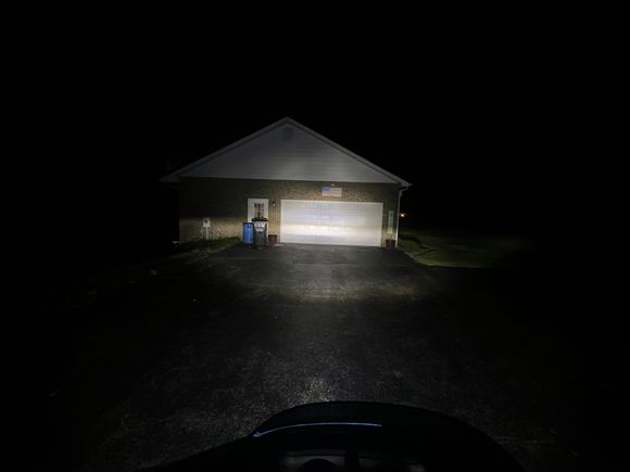 40’ with .5 zoom, high beam