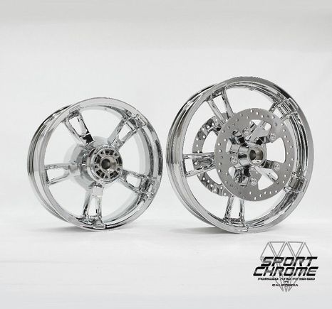 Chrome Enforcer Wheel Exchange with mirror-polished discs